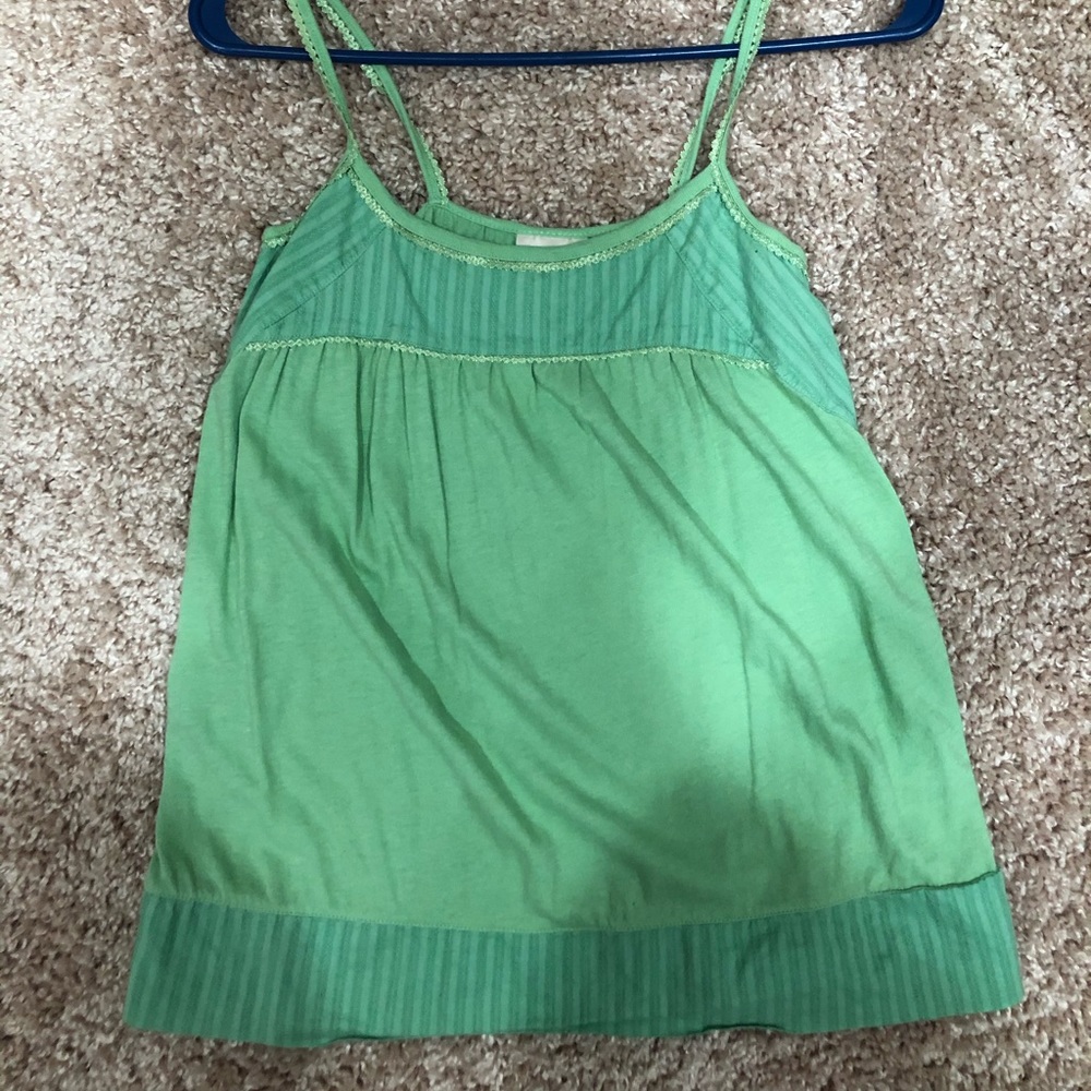 Green tank top